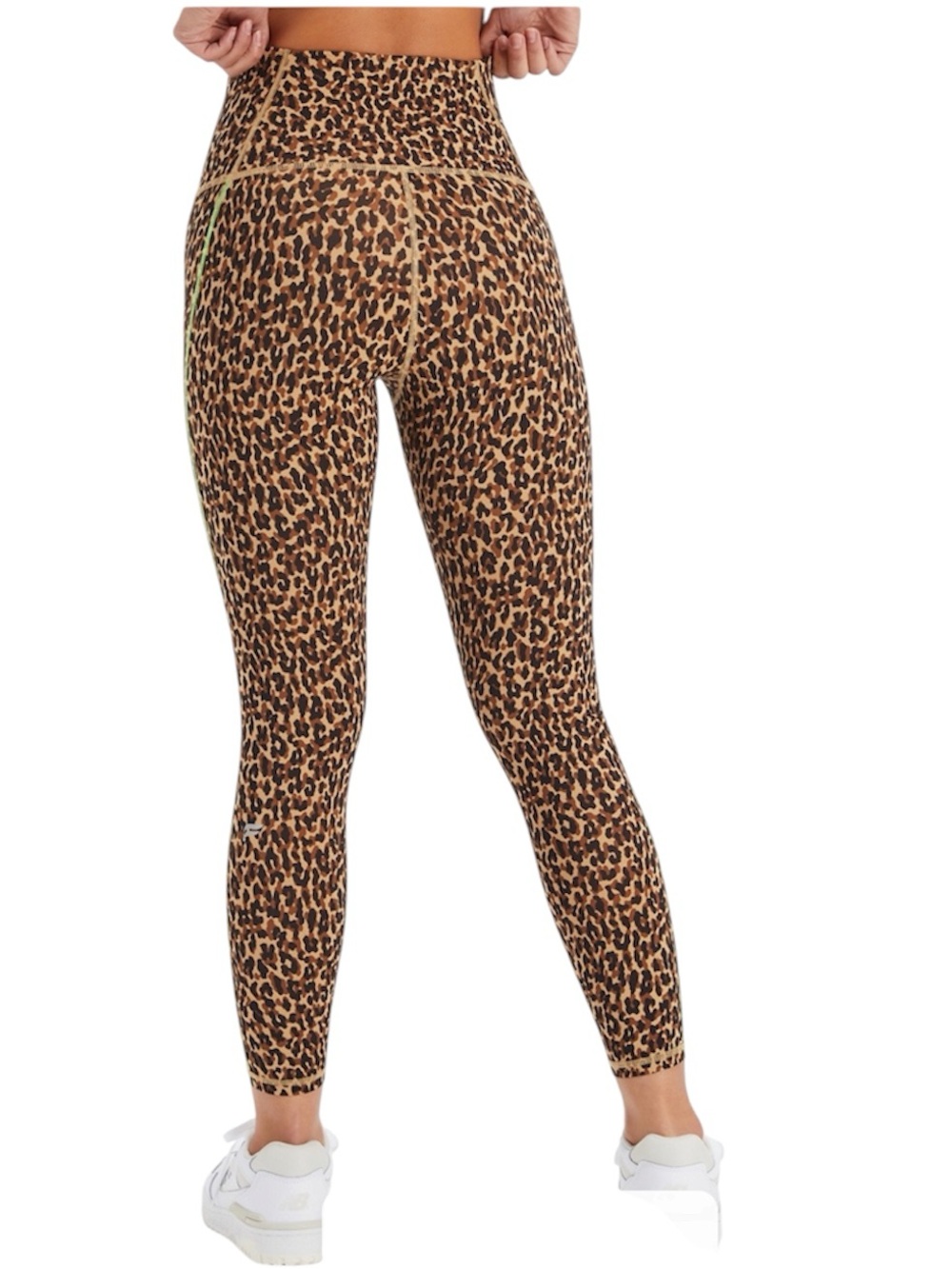 Fabletics Define Ultra High Waisted Leggings 7/8 NEW Large Cheetah Highlighter